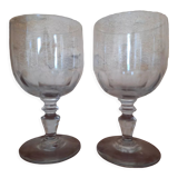 Crystal wine glasses