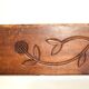 Antique carved wooden decorative panel