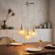 Vintage glass cascade chandelier with chrome.