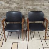 Pair of armchairs by Cees Braakman for Pastoe 1960