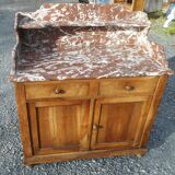 old bathroom cabinet / dressing table with marble