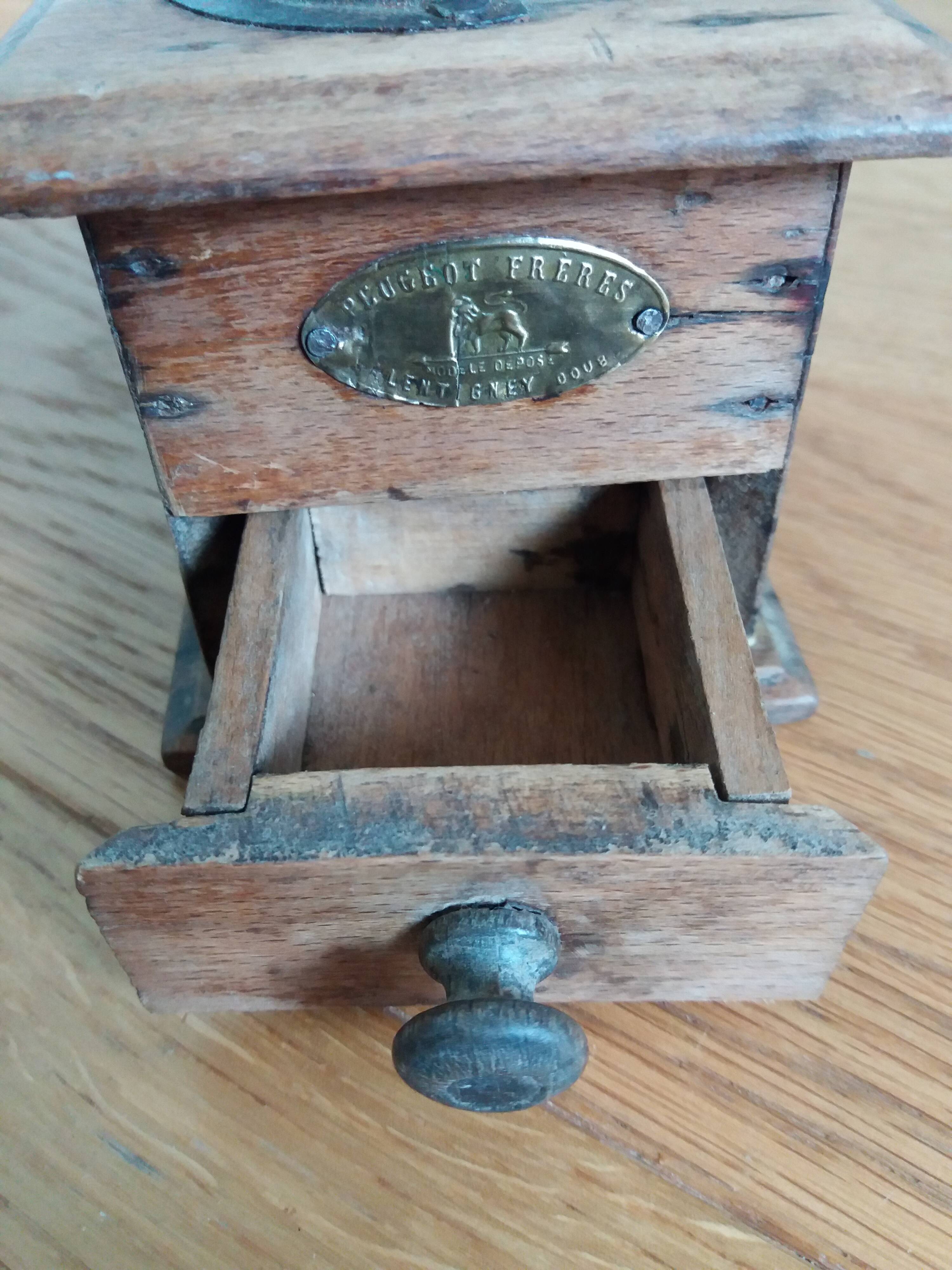 Miniature Peugeot Frères coffee grinder