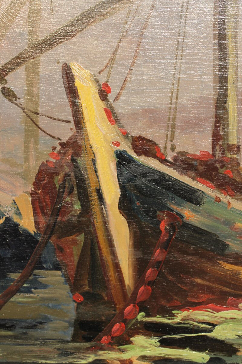 Marine painting by Guy Le Florentin - Notre-Dame de la Garde, Marseille