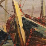 Marine painting by Guy Le Florentin - Notre-Dame de la Garde, Marseille