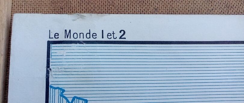 School poster wall map rossignol montmorillon le monde vegetation 1-2