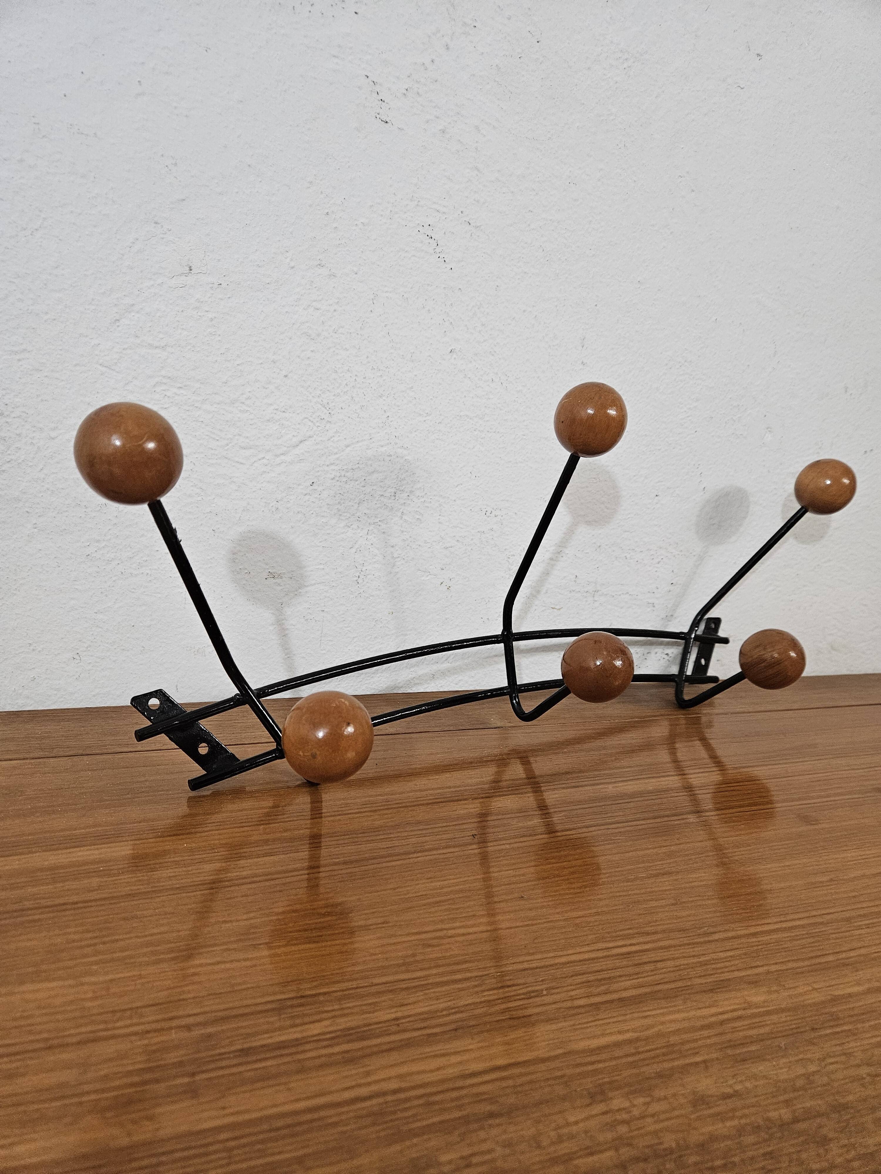 Vintage wall coat rack