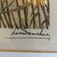 Antique print by Léon Danchin – Mallard ducks – Period framing