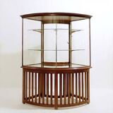 Large curved Showcase Cabinet - 1940s