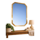 Vintage wall mirror from the 1960s-1970s.