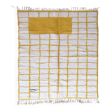 Tapis Contemporain Jaune et Blanc - 266 x 215 cm