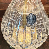 Crystal lamp stand | round diamond cut crystal lamp | stuart crystal lamp