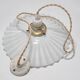 Opaline glass pendant light