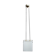 Cubic hanging lamp in opaline, 1960s