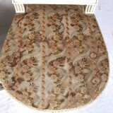 Pair of white lacquered wooden chairs in Louis XVI style, 20th century