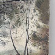 La clairière, huile sur toile “Souvenir de mon frère Pierre 1898”