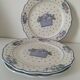 Trio of Gien dinner plates – “Marie Pierre Boitard” model