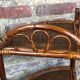 Corner shelf in rattan 70
