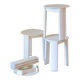Italian Space Age Plastic Stools by Olaf von Bohr for Gedy, set of four