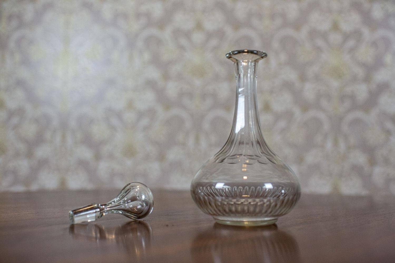 Decorative Crystal Liquor Decanter, 1930s