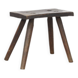 Primitive Wabi Sabi Pine Stool or Side Table