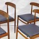 4-Pack Scandinavian chairs 1960