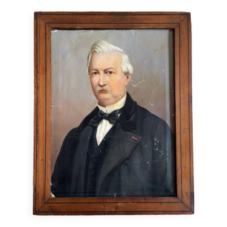 Old canvas portrait