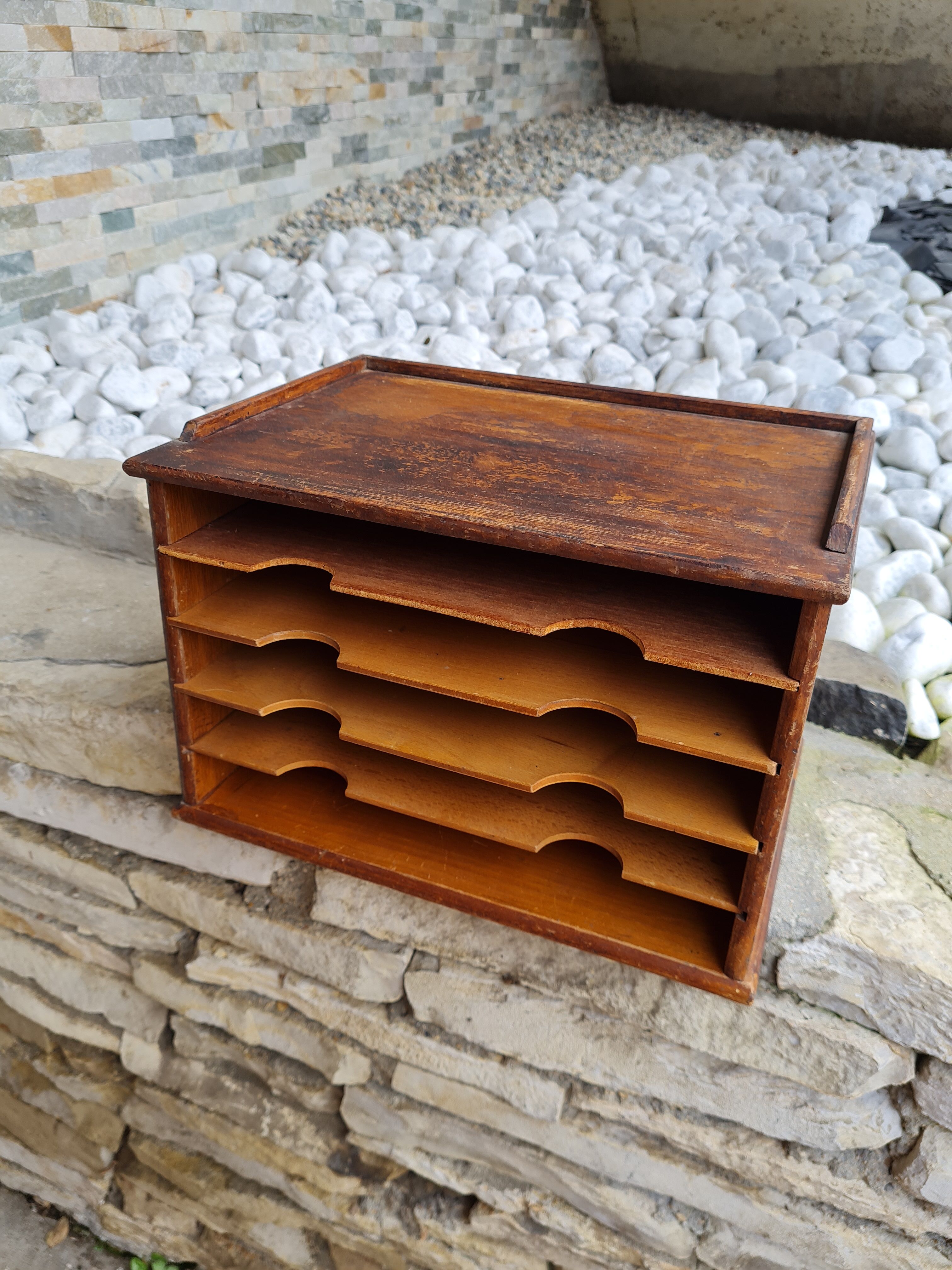 Vintage wooden office sorter 60s