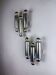 Pair of Gaetano Sciolari tubular chrome wall sconces, Italy 1970s