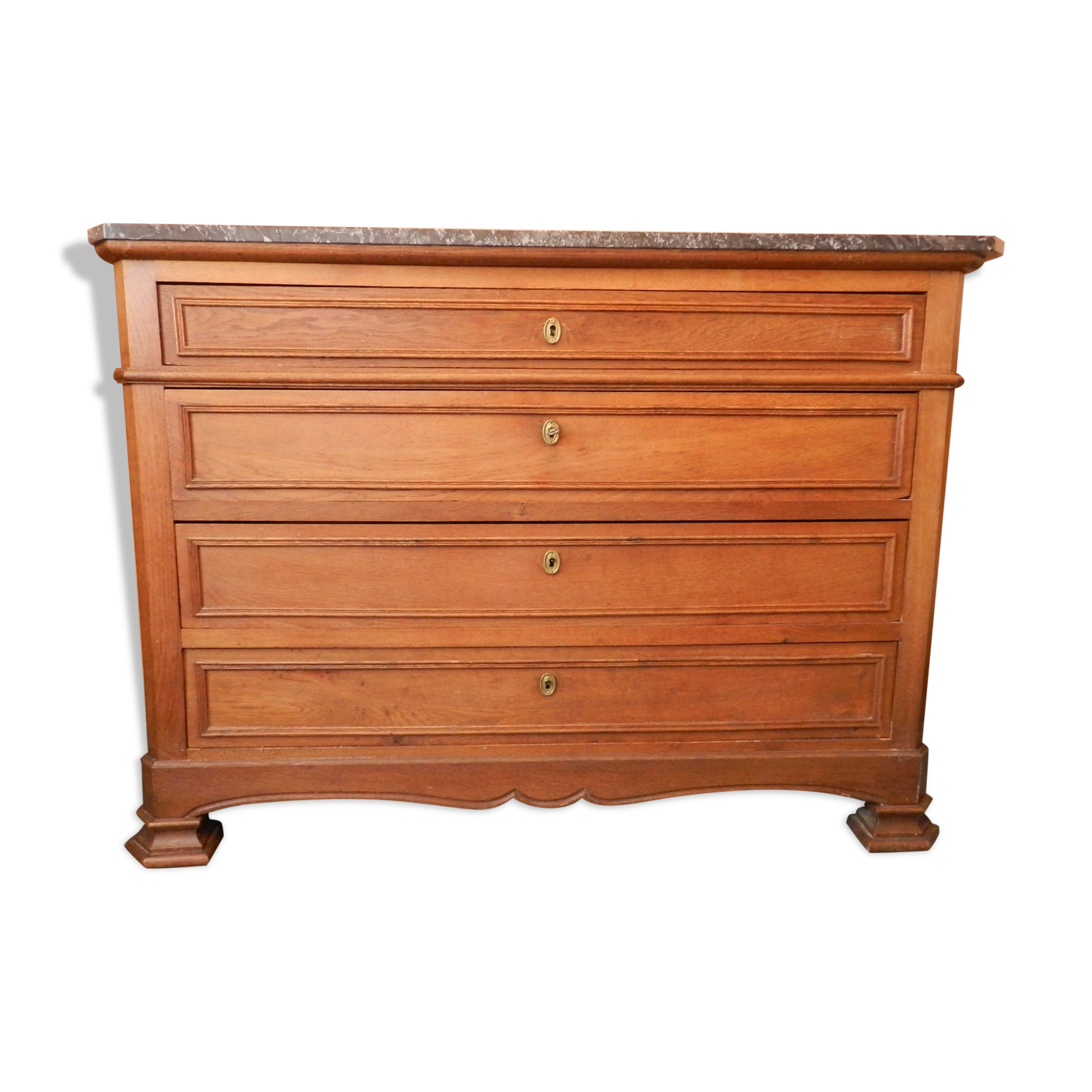 Chest of drawers with marble