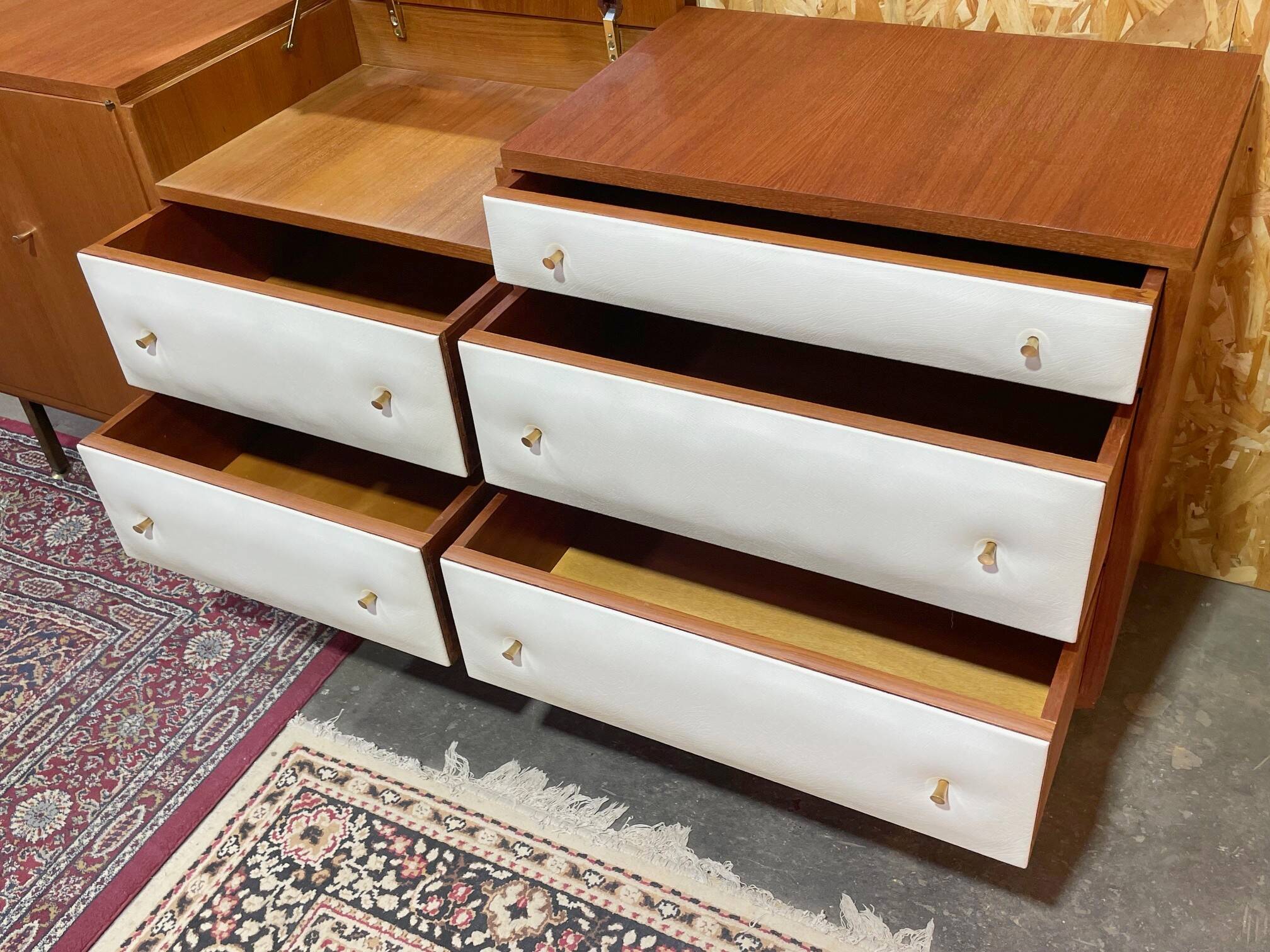 Vintage teak enfilade by Roger Landault for Regy, 1960s.
