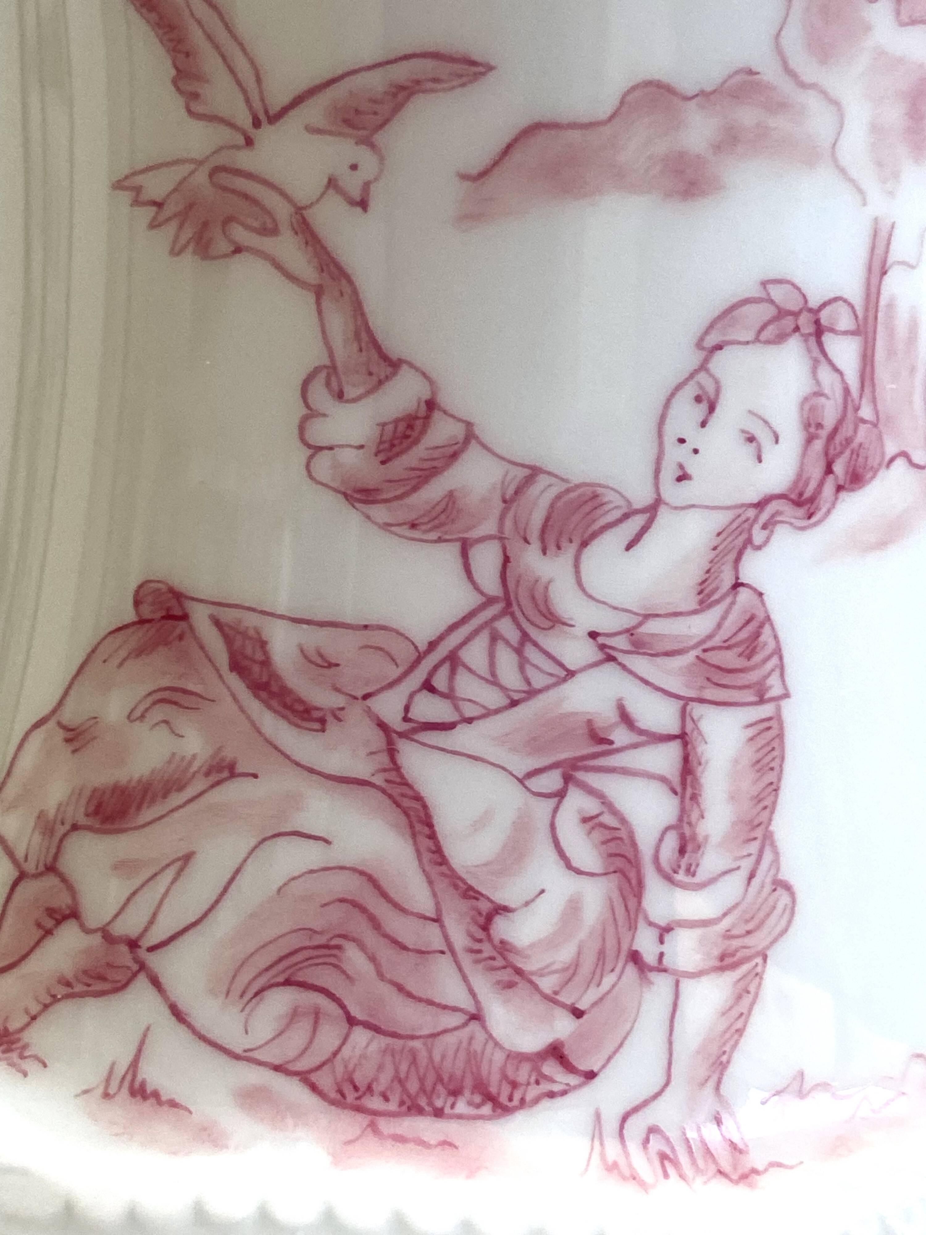 Pitcher Jug Cream Jug Milk Porcelain Cherbourg Louis XV Style