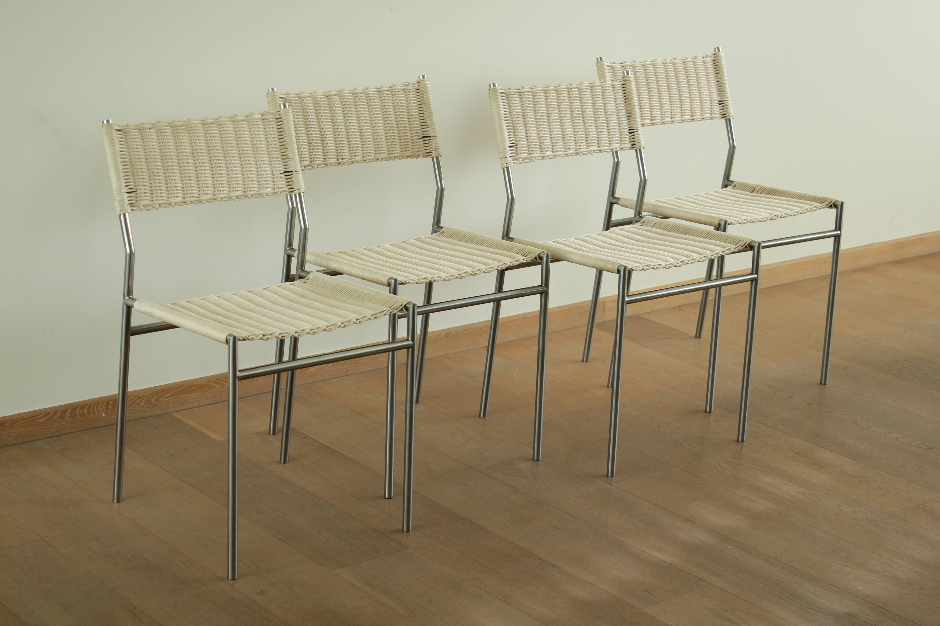 Ensemble de quatre chaises de salle à manger par Martin Visser pour 't Spectrum