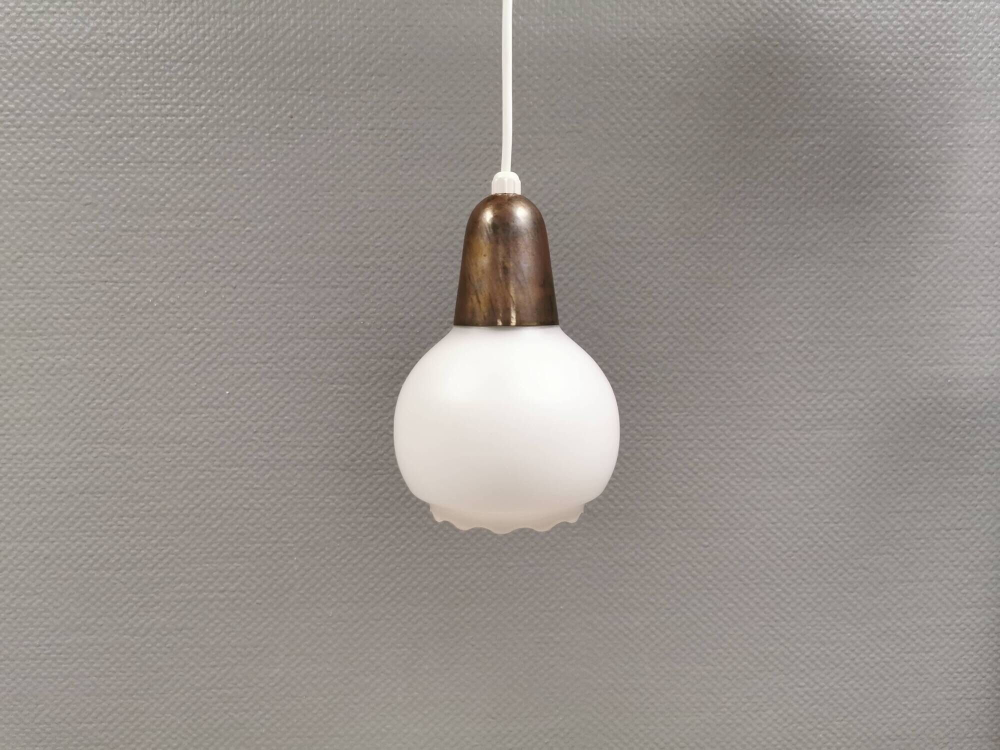 Small pendant lamp from the 1930s, manufactured by Nordisk Solar Denmark.