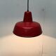 German enamelled pendant lamp from the mid-century by Kaiser Idell / Kaiser Leuchten, 1960s.