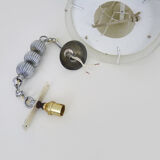 Murano glass tube chandelier by Doria Leuchten. Year 60