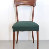 Pair of Green Side Chairs attributed to Ico Parisi for Ariberto Colombo