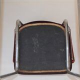 1930s Brown-red Bauhaus chair by W.H. Gispen