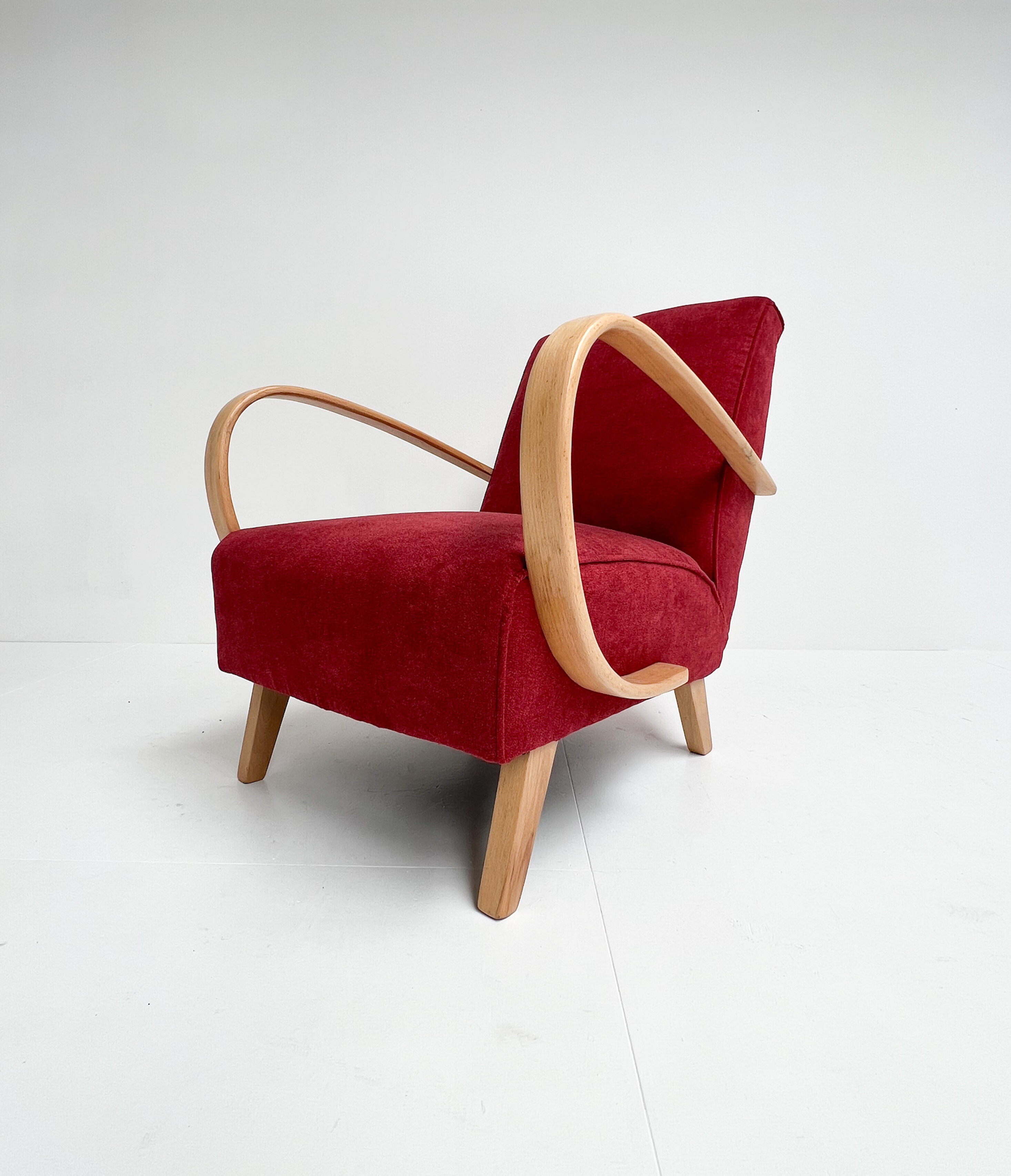 Renovated armchair by Jindrich Halabala, 1950s