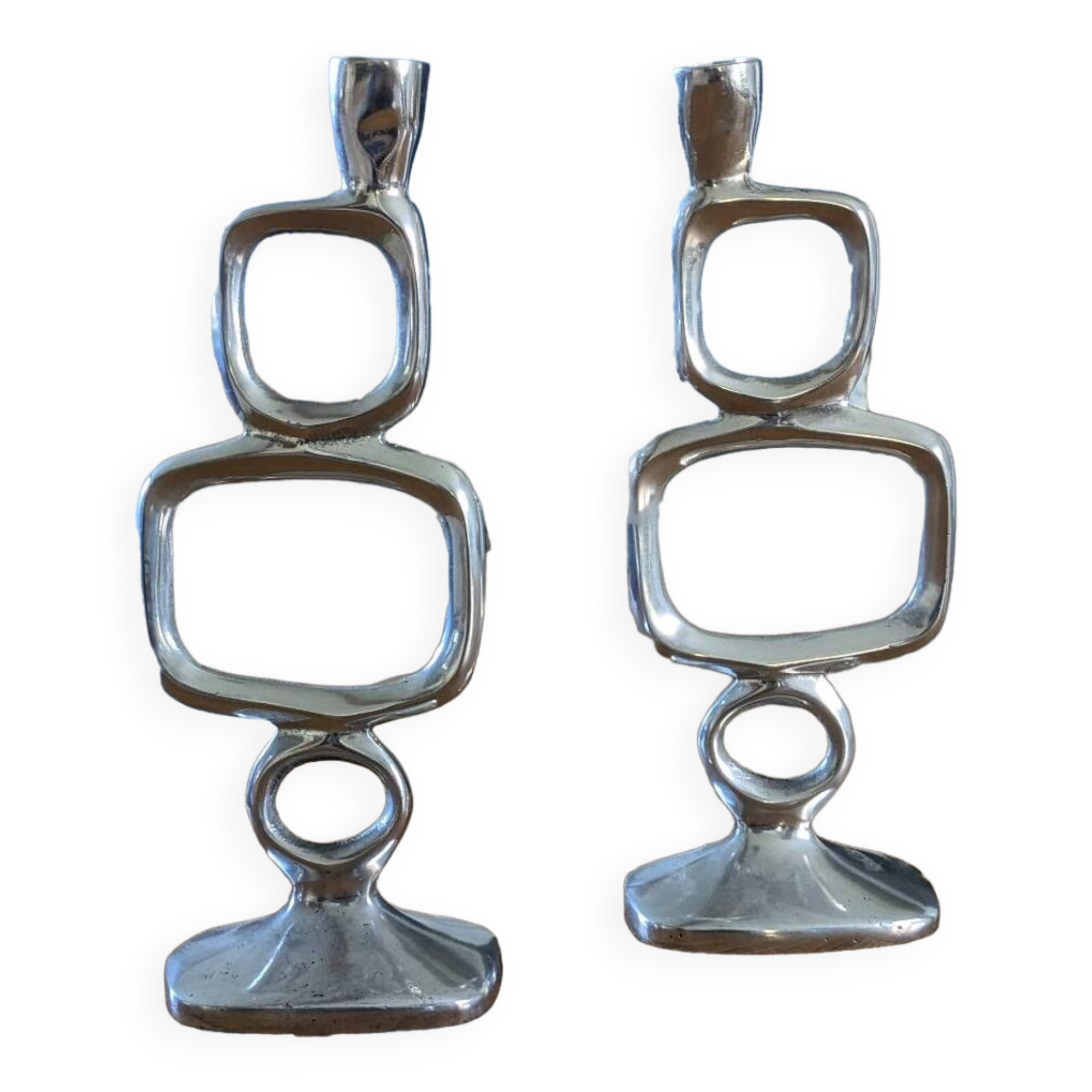 Pair of vintage design candlesticks