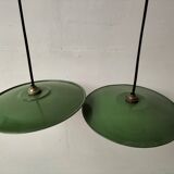 Pair of old pendant lights