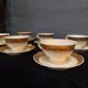 6 cups and saucers in porcelain
