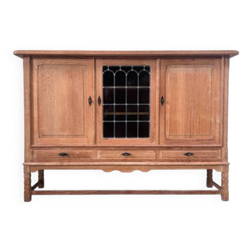 Solid oak sideboard by Henning Kjaernulf, Denmark 1960s