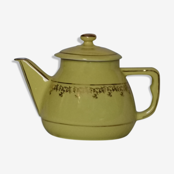 Ancient yellow gold frieze teapot