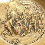 Large Vintage Solid Brass Ashtray