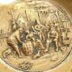 Large Vintage Solid Brass Ashtray