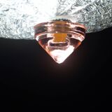 Charming Italian pink Murano glass ceiling fixture, Murano, 1970