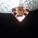 Charming Italian pink Murano glass ceiling fixture, Murano, 1970