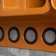 Edition Somop Wardrobe in Orange Molded Plastic, France, 1970s