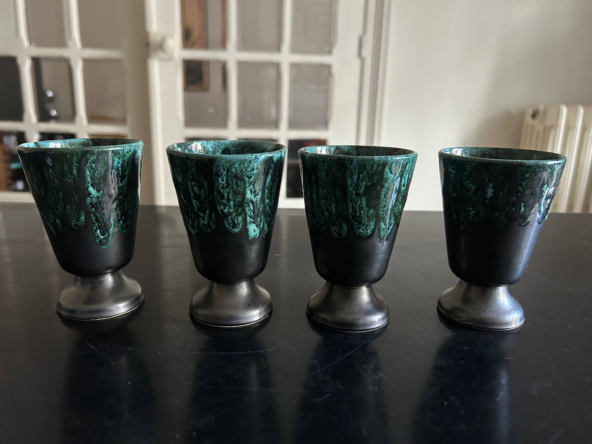 Petit Masse Morvan tea set (8 cups, teapot, sugar bowl, milk jug)