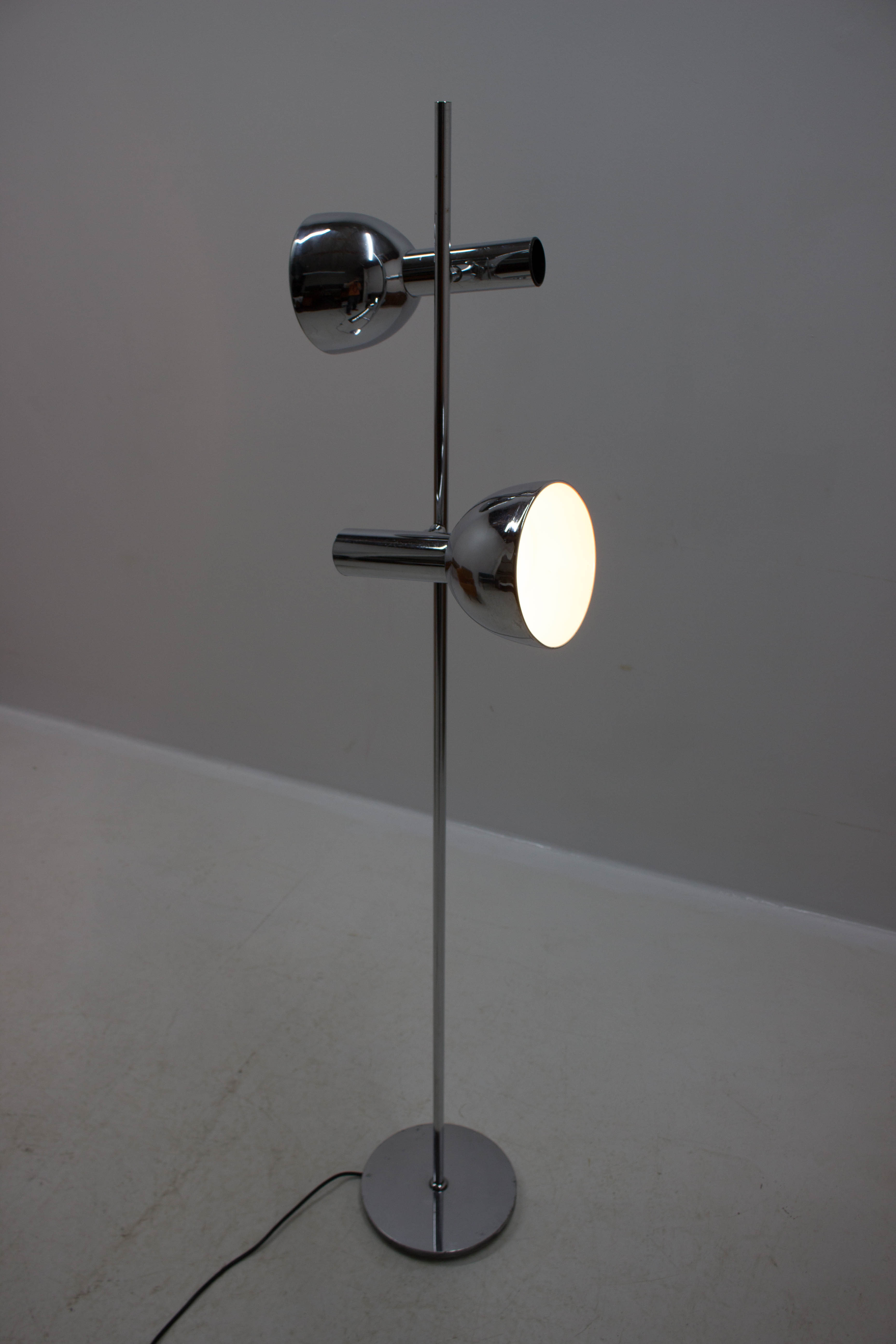 Floor lamp with two shades, Germany, 1970s